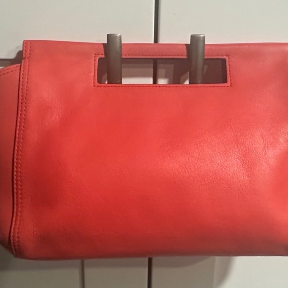 New Coach Coral Colored Clutch Purse - Picture 14 of 16